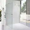  Stuxi Milano Gate Plus 1 falsíkra szerelhető, két oldalfalas walk-in zuhanyfal, 110x120 cm, 8 mm vastag vízlepergető biztonsági üveggel, helytakarékos sarokmerevítőkkel