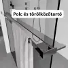  Stuxi Milano Gate Plus 1 falsíkra szerelhető, két oldalfalas walk-in zuhanyfal, 70x120 cm, 8 mm vastag vízlepergető biztonsági üveggel, helytakarékos sarokmerevítőkkel