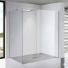 Stuxi Milano Kombi Walk-in zuhanyfal, 70x140 cm, 8 mm vastag vízlepergető biztonsági üveggel, 200 cm magas, króm