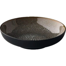 Style Point Mélytányér, Style Point Speckle 22 cm, szürke/barna tányér és evőeszköz
