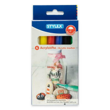 STYLEX Schreibwaren GmbH Stylex acrylfilc készlet, 6db-os akrilfesték