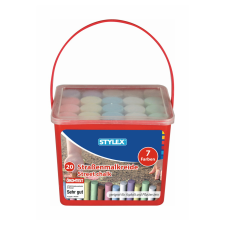 STYLEX Schreibwaren GmbH Stylex aszfaltkréta, 20db, 7-féle szín/vödör kréta
