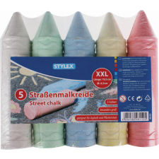 STYLEX Schreibwaren GmbH Stylex aszfaltkréta XXL, 5-féle szín/csomag kréta
