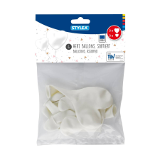 STYLEX Schreibwaren GmbH Stylex lufi, szív alakú, fehér, 6 db-os party kellék