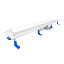 Styron fehér-üveg komplett zuhanyfolyóka 100 cm építőanyag