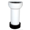 Styron WC bekötő, egyenes, hosszú, Ø90 mm-es