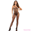 SUBBLIME BODYSTOCKINGS SUBBLIME - 952112 HÁLÓS BODYSTOCKING MELLKASI ÉS HASI RÉSZLETEKKEL FEKETE EGY MÉRET