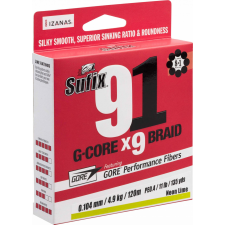  Sufix 91 G-Core Braid 9 szálas fonott zsinór 0,128mm 6,3kg 150m LO VIS GREEN (ASU640787) horgászzsinór