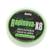  Sufix Rapala Rapinova 150m 0.185mm 11,9kg Lemon Green Prémium fonott zsinór horgászzsinór