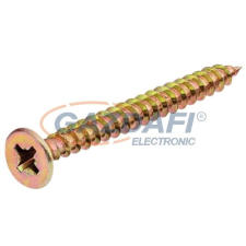  Süllyesztett fejű, horganyzott faforgácslap csavar, 4x40 barkácsolás, csiszolás, rögzítés