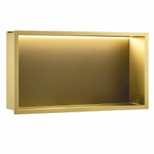  Süllyesztett fürdőszobai polc LED 30x60 brush gold fürdőszoba bútor
