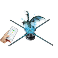 Sumker Holografikus HD Ledes Ventilátor 3D Hologramm Kivetítő éjjeli fény