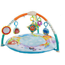 SUN BABY Játszószőnyeg játékhíddal - Vidám állatok #kék játszószőnyeg