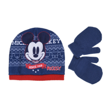 Sun city Mickey sötétkék sapka-kesztyű szett gyerek kesztyű