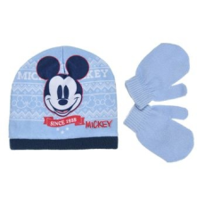 Sun city Mickey világoskék sapka-kesztyű szett