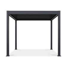 SUN ELEGANCE 3x3 m Motoros antracit terasz pergola + LED világítás kerti bútor
