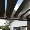  SUN ELEGANCE 3x4 m Motoros light grey terasz pergola + LED világítás