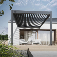 SUN ELEGANCE WALL 3x3 m antracit terasz pergola kerti bútor