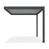  SUN ELEGANCE WALL 3x3 m light grey terasz pergola