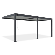 SUN ELEGANCE WALL 3x6 m light grey terasz pergola kerti bútor