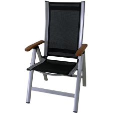 sun garden ASS COMFORT kerti fotel, ezüst/fekete kerti bútor