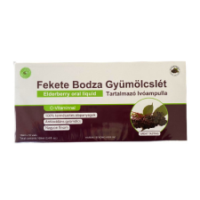 Sun Moon fekete bodza gyümölcslét tartalmazó ampulla 10x10ml 100 ml gyógyhatású készítmény