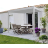 SUN PREMIUM WALL 3x4 m fehér terasz pergola