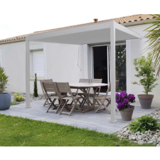 SUN PREMIUM WALL 3x4 m fehér terasz pergola kerti bútor