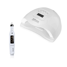 SUN X5 Plus UV/LED műkörmös lámpa mini csiszológéppel - fehér uv lámpa