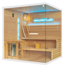  Sundum Pure 4 személyes finn sarokszauna fehér szauna