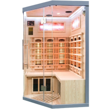  Sundum Solea 2 személyes szürke infravörös sarokszauna szauna