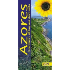 Sunflower Books Azori-szigetek útikönyv Sunflower Books 5 car tours, 60 long and short walks , Azores útikönyv, Azori útikönyv 2018 angol térkép