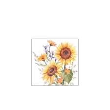  Sunflowers papírszalvéta 25x25cm,20db-os papírárú, csomagoló és tárolóeszköz