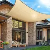 SunGarden Napvitorla - árnyékoló teraszra, négyszög alakú 2x3 m Bézs színben - Prémium HDPE anyagból
