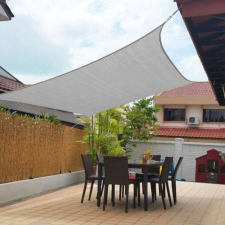 SunGarden Napvitorla - árnyékoló teraszra, négyszög alakú 2x4 m Grafitszürke színben - HDPE anyagból kerti bútor