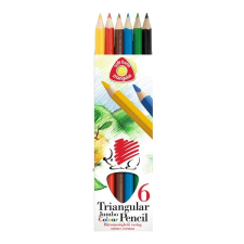 Süni ICO Süni Jumbo háromszög alakú festett 6db-os vegyes színű színes ceruza színes ceruza