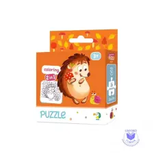  Süni színezhető kétoldalas puzzle 16 darabos puzzle, kirakós