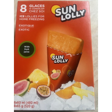  Sunlolly glutén- és laktózmentes jégkrém egzotikus 8x60ml 480 ml csokoládé és édesség