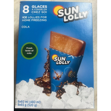 Sunlolly Sunlolly glutén- és laktózmentes jégkrém cola 8x60ml 480 ml reform élelmiszer