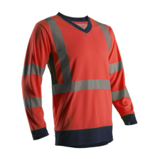  SUNO HI-VIZ PIROS HOSSZÚ UJJÚ PÓLÓ_2XL