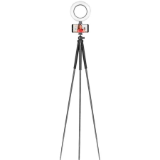 Sunpak Portable Vlogging Szett tripod telefonadapter stúdió körlámpa fekete tripod