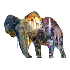 SunsOut 1000 db-os puzzle - Elephant Waterfall - Alixandra Mullins (95015) puzzle, kirakós