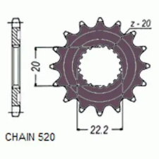 SunStar SUNF388-12 első lánckerék Sunstar Erőátviteli alkatrészek Láncok, lánckerekek, láncszettek Első lánckerekek egyéb motorkerékpár alkatrész
