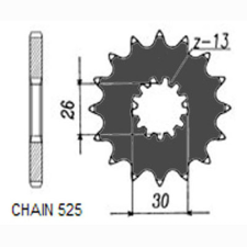 SunStar SUNF425-18 első lánckerék Sunstar Erőátviteli alkatrész Lánc, lánckerék, láncszett Első lánckerék egyéb motorkerékpár alkatrész