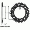 SunStar SUNR1-5363-40 Hátsó acél lánckerék Sunstar Erőátviteli alkatrészek Láncok, lánckerekek, láncszettek Hátsó lánckerekek