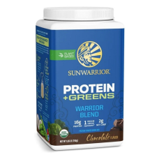 Sunwarrior Warrior Blend Organic Protein + Zöldek, csokoládé, 750 g vitamin és táplálékkiegészítő