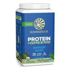 Sunwarrior Warrior Blend organikus fehérje + zöldek, ízesítetlen, 750 g vitamin és táplálékkiegészítő