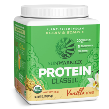Sunwarrior Warrior Classic Protein, vanília, 375 g  Étrend-kiegészítő reform élelmiszer