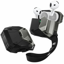 Supcase Matrix Tokburkolat Apple Airpods-Hoz 4 Fekete fülhallgató, fejhallgató tok