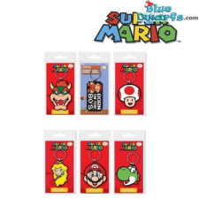  Super Mario Flexibilis kulcstartó többféle - 6 cm kulcstartó